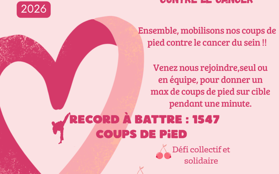 Club de Taekwondo et Hapkido du Soler se mobilisent pour Octobre Rose