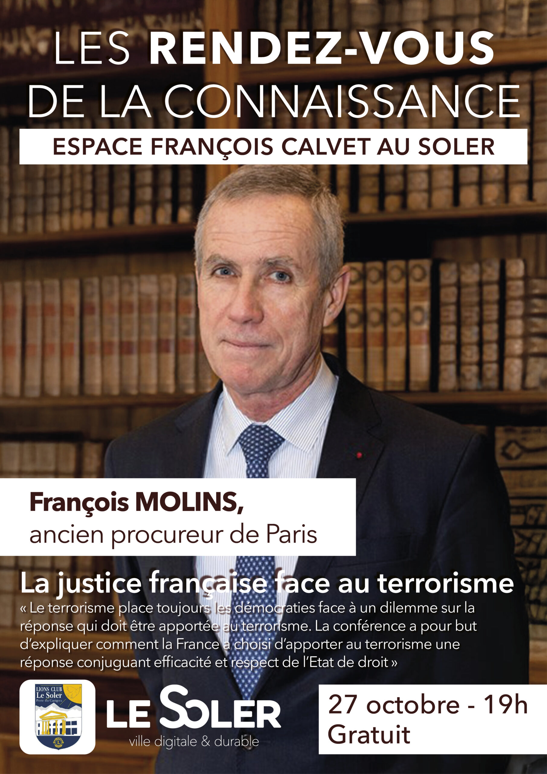 Les rendez-vous de la connaissance : François Molins